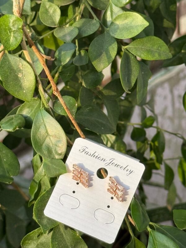 Rose Gold Small Cute Stud Earrings